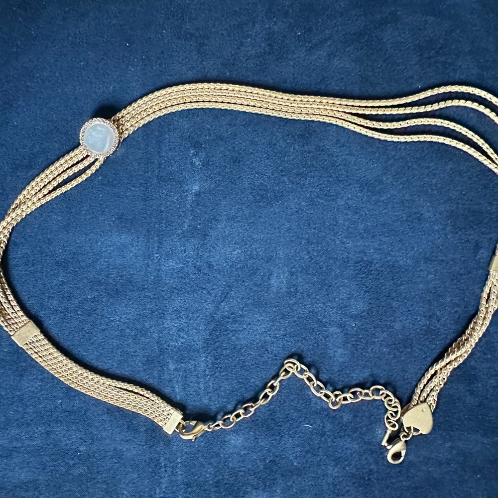 Elegant Gold Chain necklace with Charm